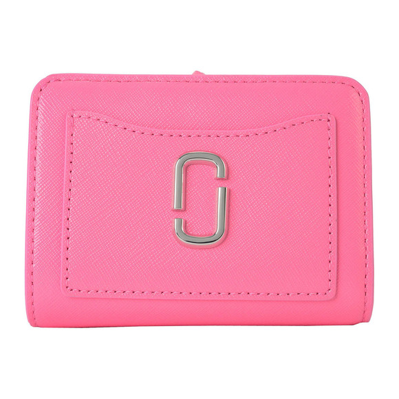 MARC JACOBS Bifold Wallet The Utility Snapshot Leather Pink - Picture 1 of 9